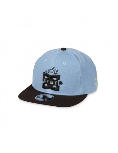 THE SWARM DC SHOES X GRIMEY FITTED CAP BLUE
