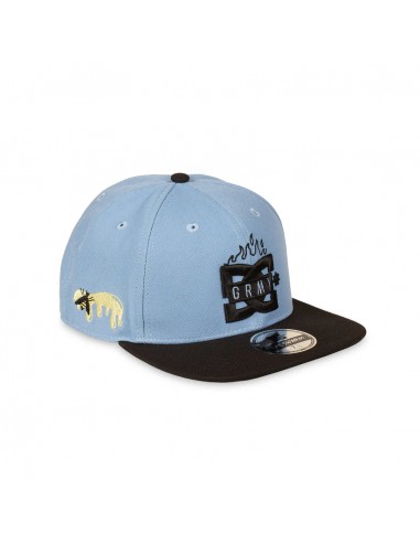 THE SWARM DC SHOES X GRIMEY FITTED CAP BLUE