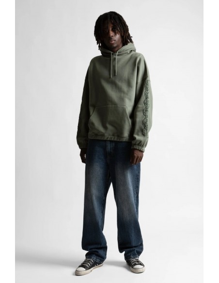 BURY BOXY HOODIE LICHEN GREEN