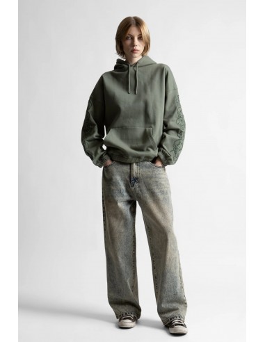 BURY BOXY HOODIE LICHEN GREEN