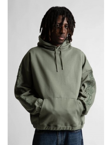 BURY BOXY HOODIE LICHEN GREEN