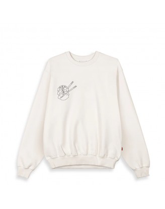 SAMPANS VINTAGE CREWNECK OFF WHITE