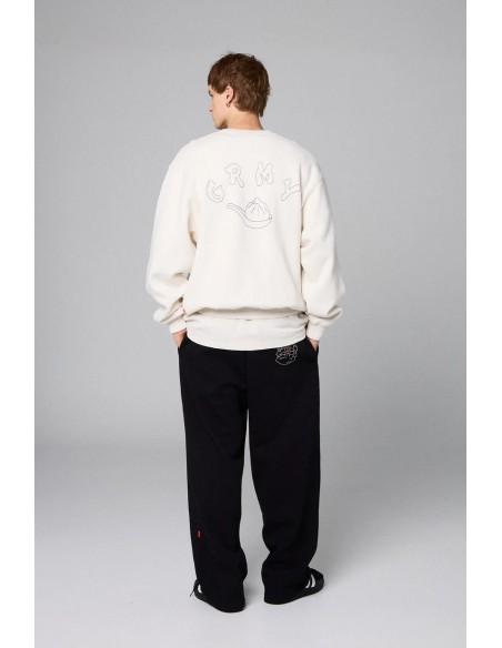 SAMPANS VINTAGE CREWNECK OFF WHITE