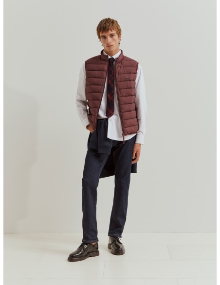 CHALECO ACOLCHADO BURDEOS