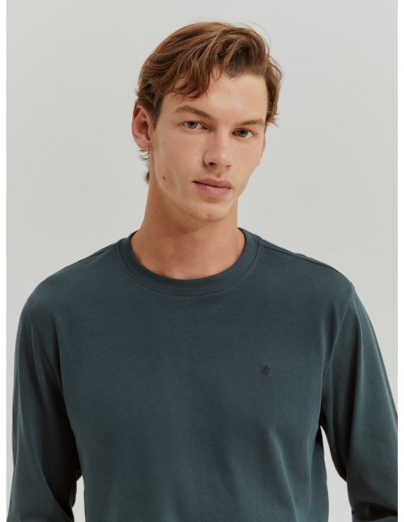 CAMISETA BASICA ALGODÓN VERDE