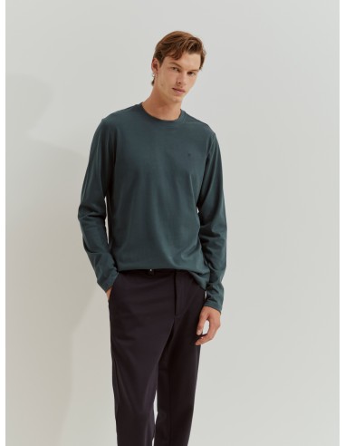 CAMISETA BASICA ALGODÓN VERDE