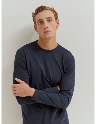 CAMISETA BASICA ALGODÓN MARINO