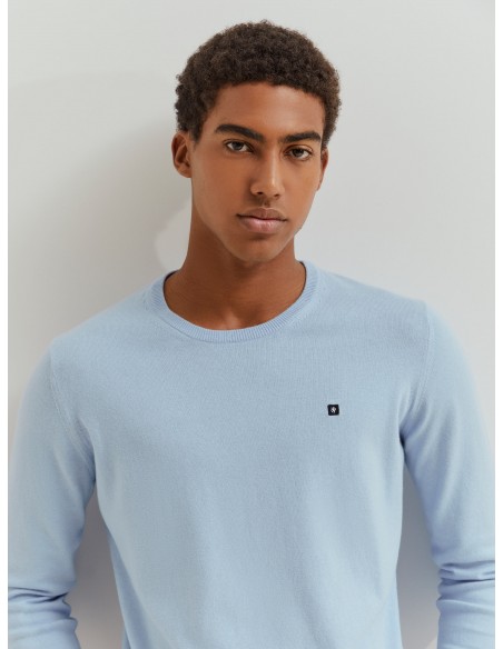 SUETER CACHEMIRA CELESTE