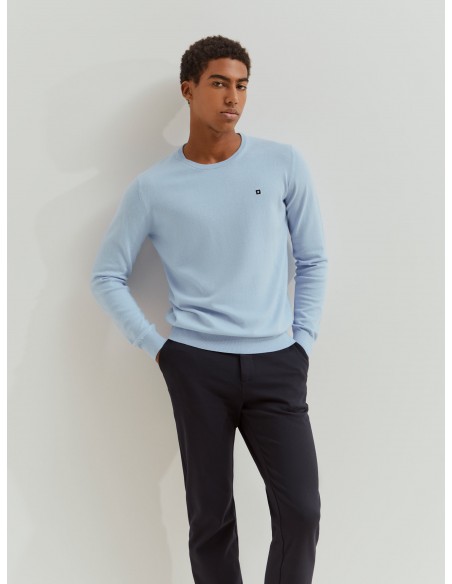 SUETER CACHEMIRA CELESTE